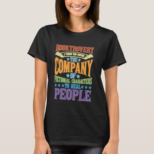 Booktrovert Definitie Beschrijving ---- T-shirt (Voorkant)