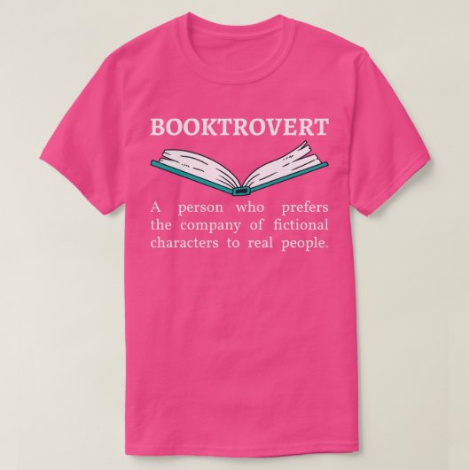 Booktrovert Definition II Book Lover T-shirt (Design voorkant)