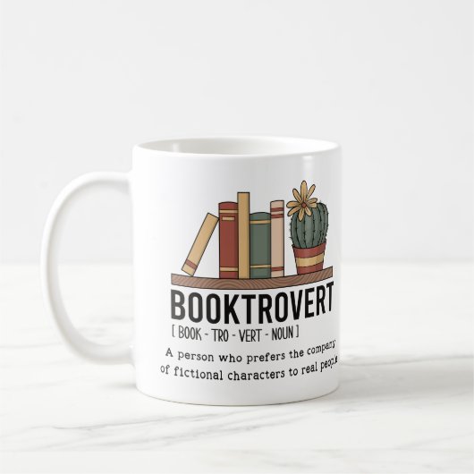 BookTrovert Dictionary Definition Book Koffiemok (Links)