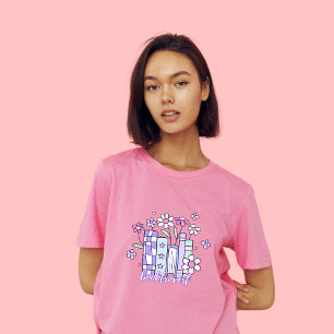 Booktrovert Floral T-shirt – Schattige pastelboek