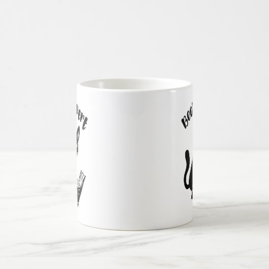 Booktrovert kat met boek koffiemok (Center)