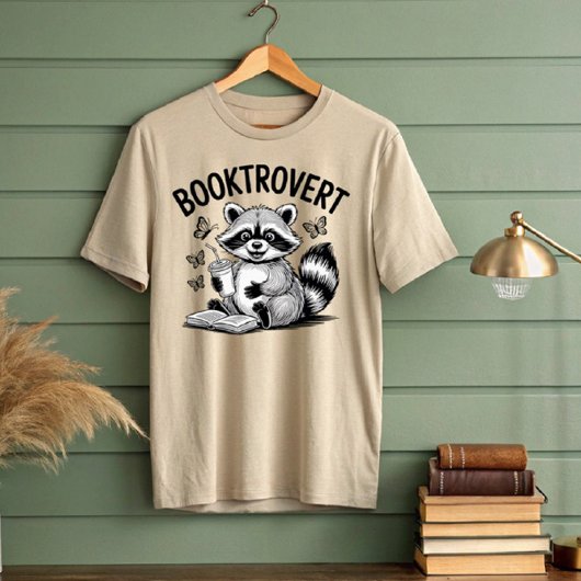 Booktrovert Raccoon T-shirt