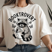 Booktrovert wasbeer lezen Drink T-shirt