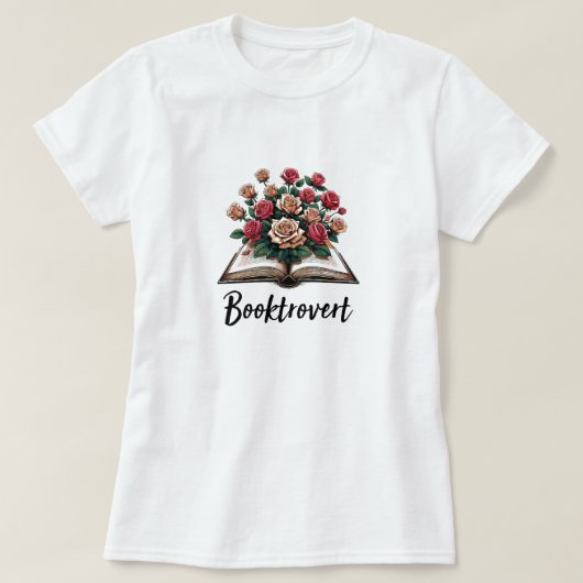 Booktrovert Wildflowers T-shirt (Design voorkant)