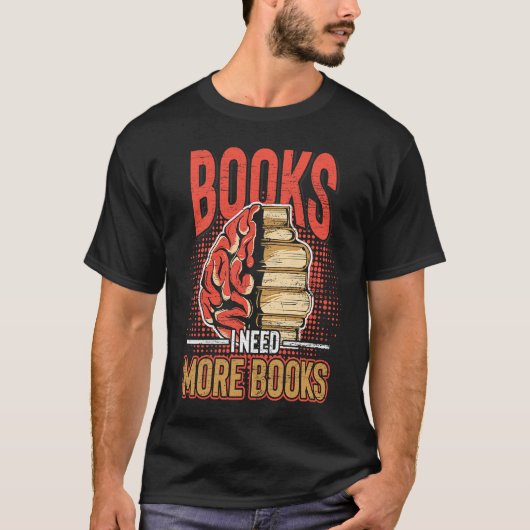 Bookworm Books  Reading T-shirt (Voorkant)