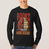 Bookworm Books  Reading T-shirt (Voorkant)