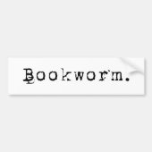 BOOKWORM BUMPERSTICKER (Voorkant)