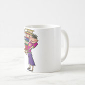 Bookworm Coffee Mok voor studenten (Voorkant rechts)