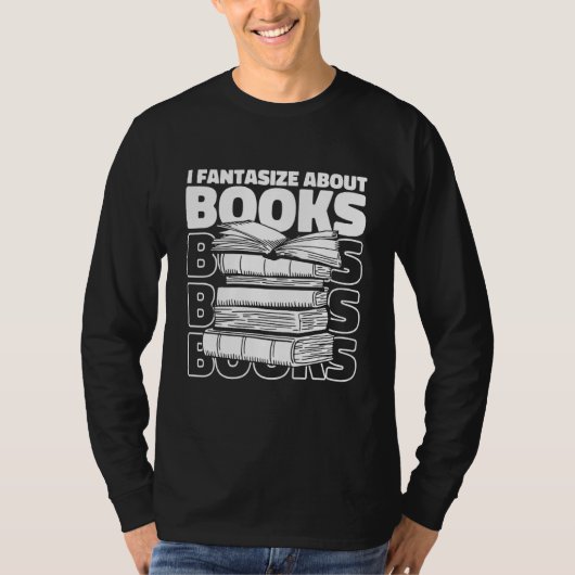 Bookworm Cute Books Novel Library  Bibliophile Boo T-shirt (Voorkant)
