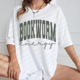 Bookworm Energy Sweatshirt, Gezellig Boek Club Shi T-shirt