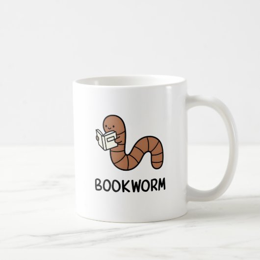 Bookworm Funny Book Lover Koffiemok (Rechts)