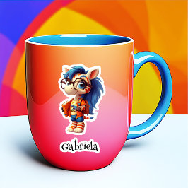 Bookworm gepersonaliseerde Vinyl Sticker