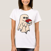 Bookworm Ghost Halloween T-shirt (Voorkant)