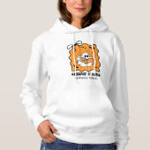 Bookworm Ghost Reading Retro Bow Creepin’ It Real Hoodie (Voorkant)