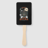 Bookworm Halloween Shirt Haunted Library Handwaaier (Voorkant)