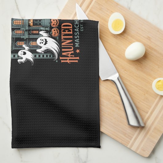 Bookworm Halloween Shirt Haunted Library Theedoek (Quarter Fold)