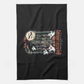 Bookworm Halloween Shirt Haunted Library Theedoek (Verticaal)