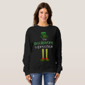 Bookworm Leprechaun Matching Family Group St. Patr Trui (Voorkant volledig)