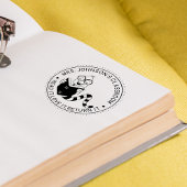 Bookworm Library docenten Classroom Zelfinktende Stempel