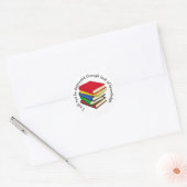 BOOKWORM Love Reading Scripting Ronde Sticker (Envelop)
