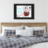 BOOKWORM "LOVE TO READ" CANVAS AFDRUK (Insitu (Slaapkamer))