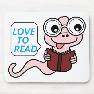 BOOKWORM "LOVE TO READ" MUISMAT