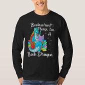 Bookworm Please I'm A Book Dragon T-shirt (Voorkant)