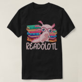Bookworm Readolotl Axolotl T-shirt (Design voorkant)