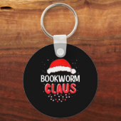Bookworm Santa Claus Christmas Matching Costume  Sleutelhanger (Voorkant)