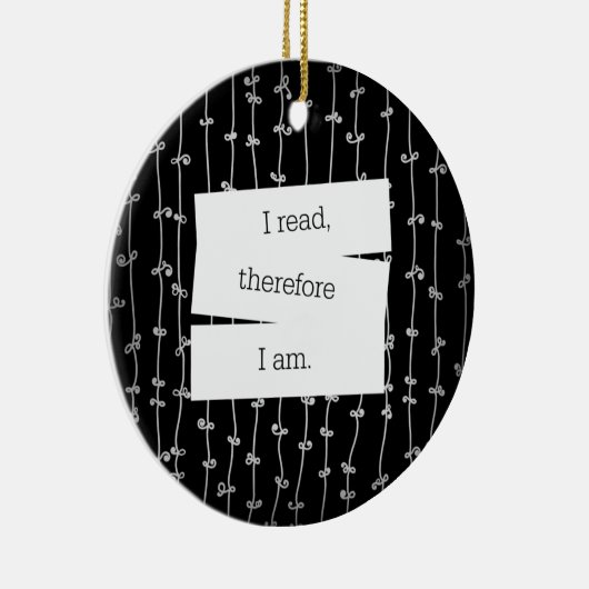 Bookworm's motto-versiering keramisch ornament (Rechts)