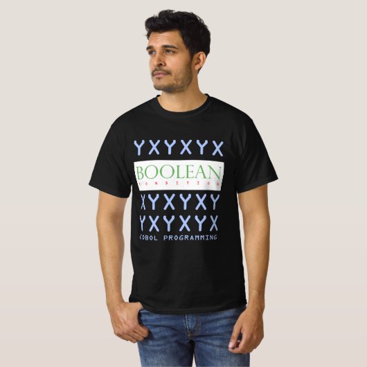 Booleaanse conditie in Cobol Programming T-shirt (Voorkant volledig)