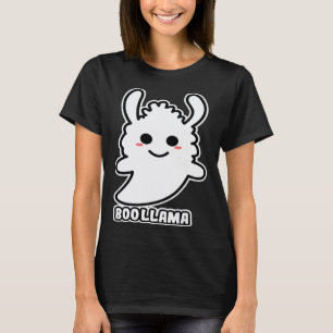 Boollama Lama Geest Enge Cute Halloween Kostuum T-shirt