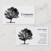 Boom 02 - wit visitekaartje (Voorkant / Achterkant)