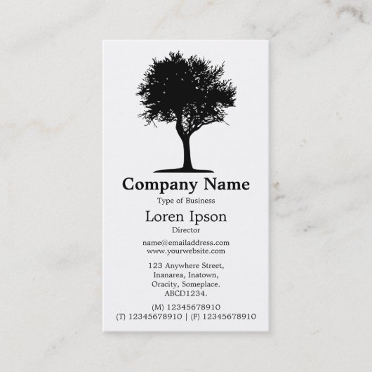 Boom 06 - Wit Visitekaartje (Voorkant)