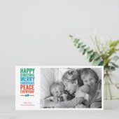 Boom 1 van Dreidel Feestdagenkaart (Staand voorkant)