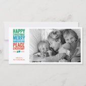 Boom 1 van Dreidel Feestdagenkaart (Voorkant)