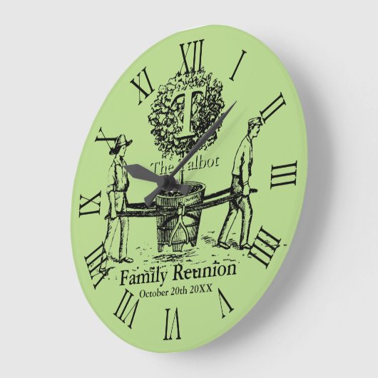 Boom aangepaste wandklok voor gezinshereniging (Hoek)