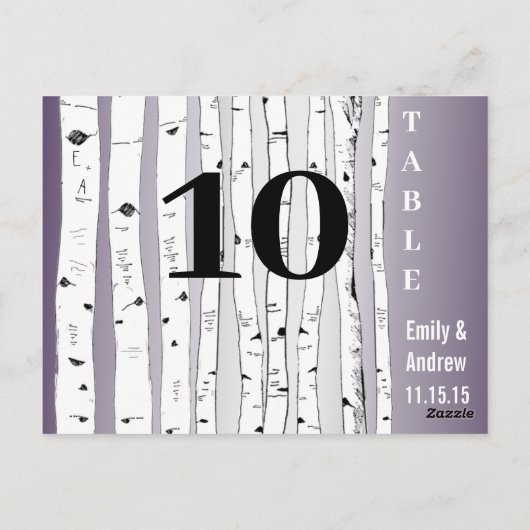 Boom afspeelbiljetten Wedstrijknummer Briefkaart (Achterkant)