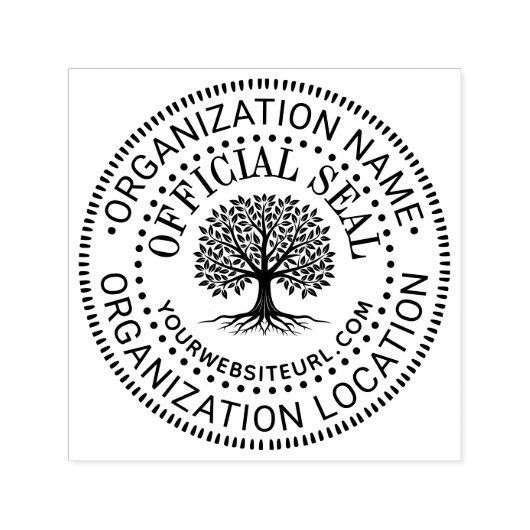 Boom Algemene Aangepaste Officiële Zegel Naam Loca Zelfinktende Stempel (Design)