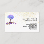 *~* Boom Amethyst Magische juwelen Glitter Visitekaartje (Achterkant)