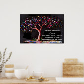 *~* Boom Artistieke Etherische DIY Citaat Zwart AP Poster (Keuken)