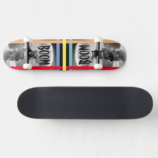 Boom Atomic Bomb Mushroom Cloud Persoonlijk Skateboard (Horizontaal)
