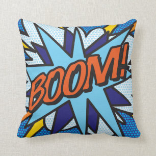 BOOM BANG Leuke Retro Strip Pop Art Kussen