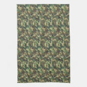 Boom Bark Brown en Groene Camo voor papa Theedoek (Verticaal)