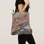 Boom Bark Foto Rustic Brown and Black Natuur Tote Bag (Dichtbij)