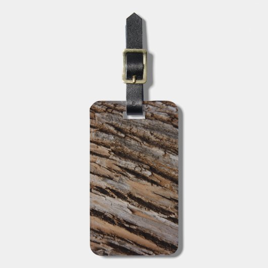 Boom Bark I Natuurlijk Abstract getextureerd ontwe Bagagelabel (Voorkant verticaal)