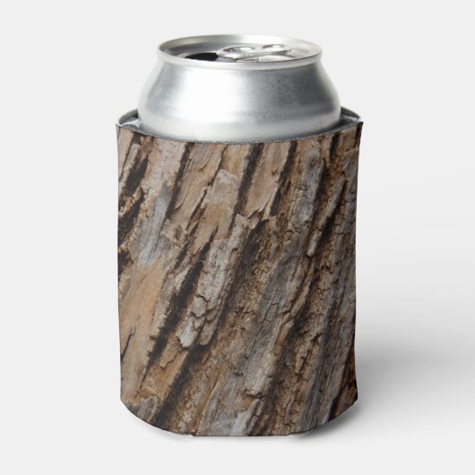 Boom Bark I Natuurlijk Abstract getextureerd ontwe Blikjeskoeler (Blikje Voorkant)