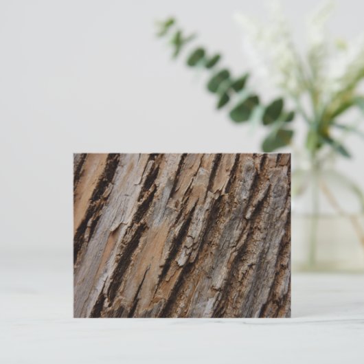 Boom Bark I Natuurlijk Abstract getextureerd ontwe Briefkaart (Staand voorkant)