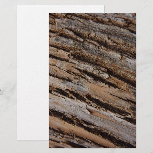 Boom Bark I Natuurlijk Abstract getextureerd ontwe Briefpapier (Voorkant / Achterkant)