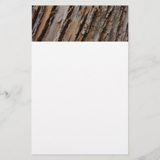 Boom Bark I Natuurlijk Abstract getextureerd ontwe Briefpapier (Voorkant)